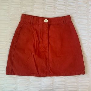 BDG Urban Outfitters Orange/Red Denim Skirt